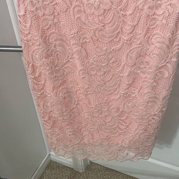 2/$15 Baby Pink lace Dress with open Lace back - Picture 3 of 6